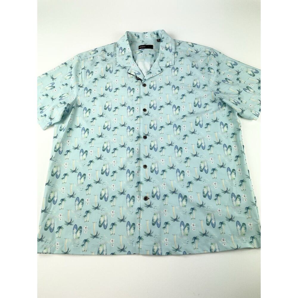 Quieti Performance Shirt Men’s Size XL Stretch Seafoam Hawaiian Palm Surfboards